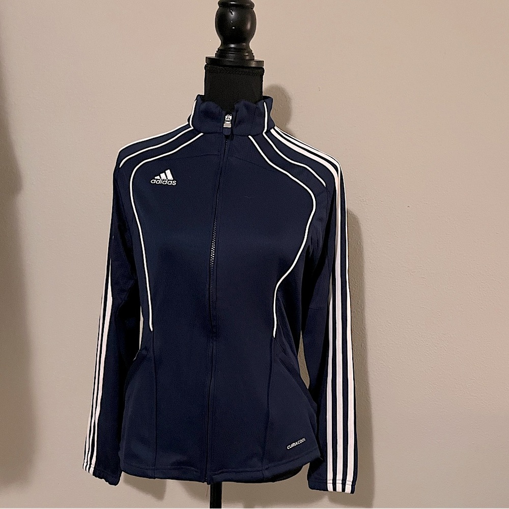 Adidas women’s climacool zip up track jacket size s